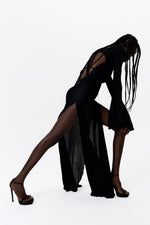 Load image into Gallery viewer, Black Babe Maxi Dress