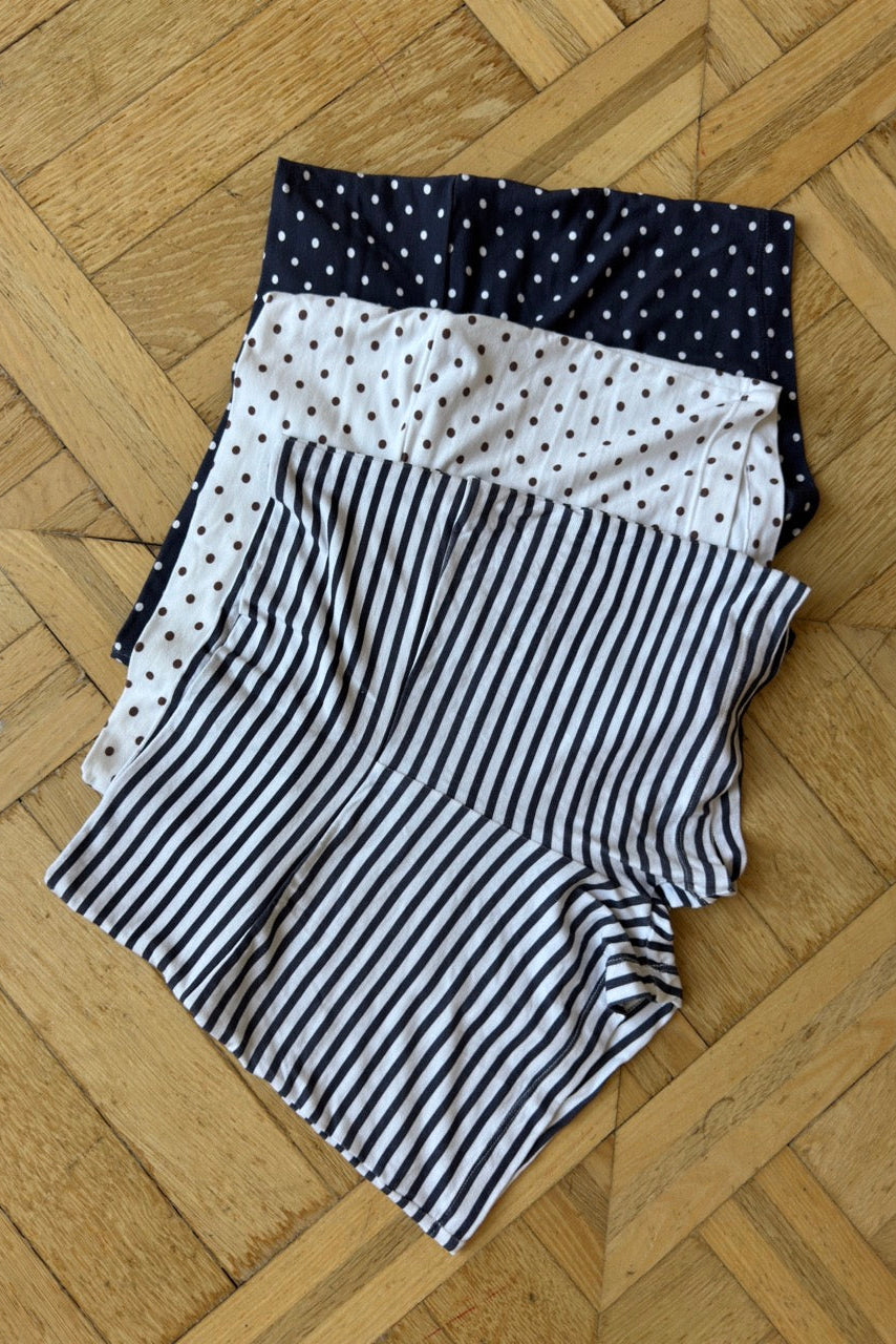 Polka-Dot & Striped Shorts