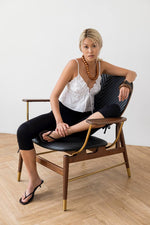 Load image into Gallery viewer, Cotton Ruched Top | White