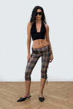 Load image into Gallery viewer, Capri Pants - Plaid print
