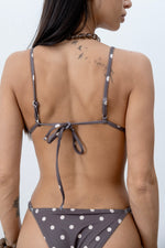 Load image into Gallery viewer, Bikini Set Mocha Polks Dot
