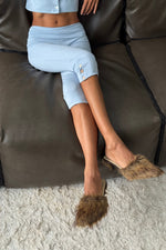 Load image into Gallery viewer, Button Capri Pants — Double Waist Fit
