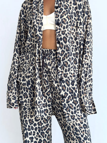 Pajamas set leopard