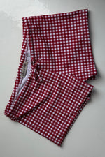 Load image into Gallery viewer, Red Ginghram Print Swim Shorts
