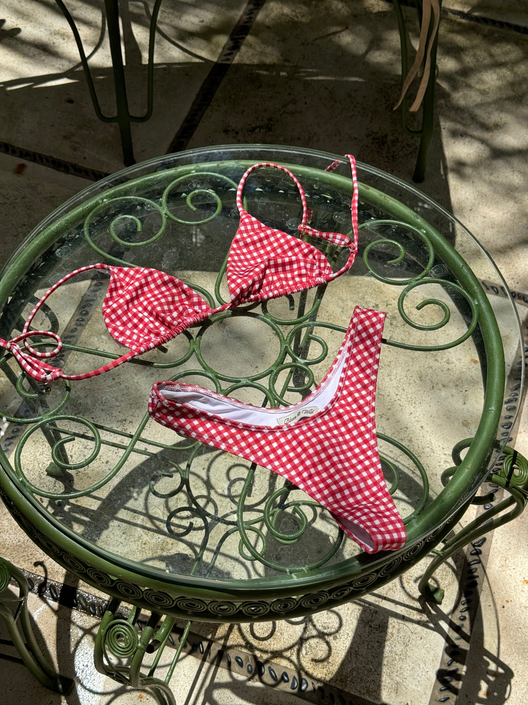 Bikini Set – Gingham Red