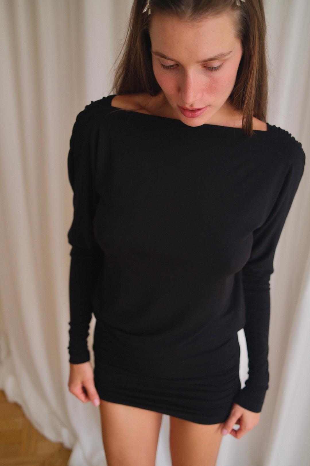 Reversible V-Neck Mini Dress